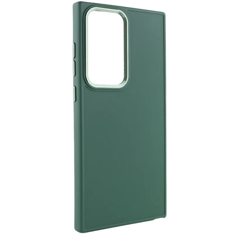 TPU чохол Bonbon Metal Style для Samsung Galaxy S23 Ultra, Зелений