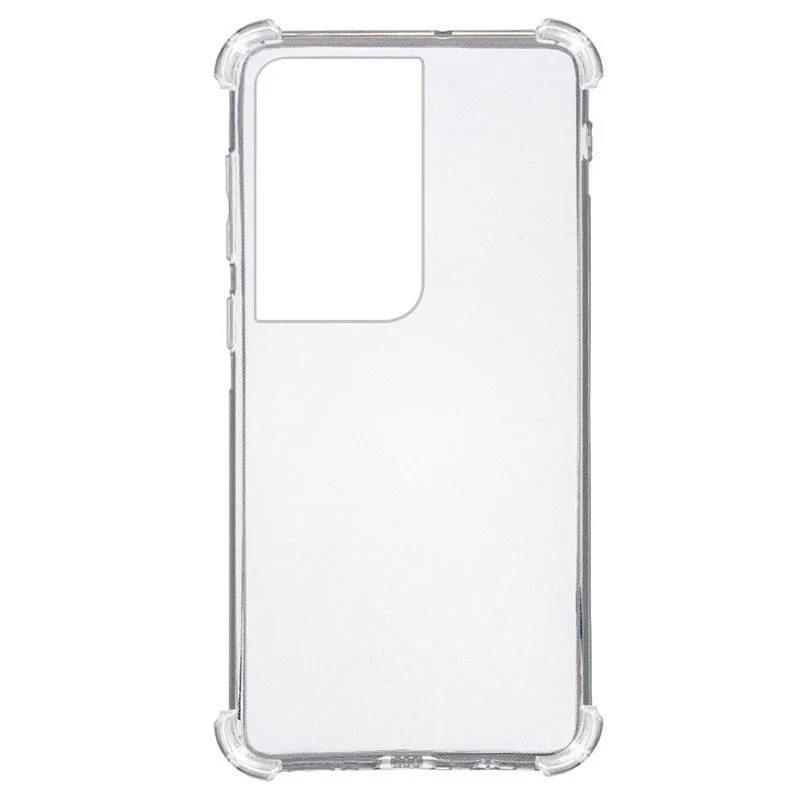 TPU чохол GETMAN Ease logo посилені кути для Samsung Galaxy S23 Ultra, Прозорий