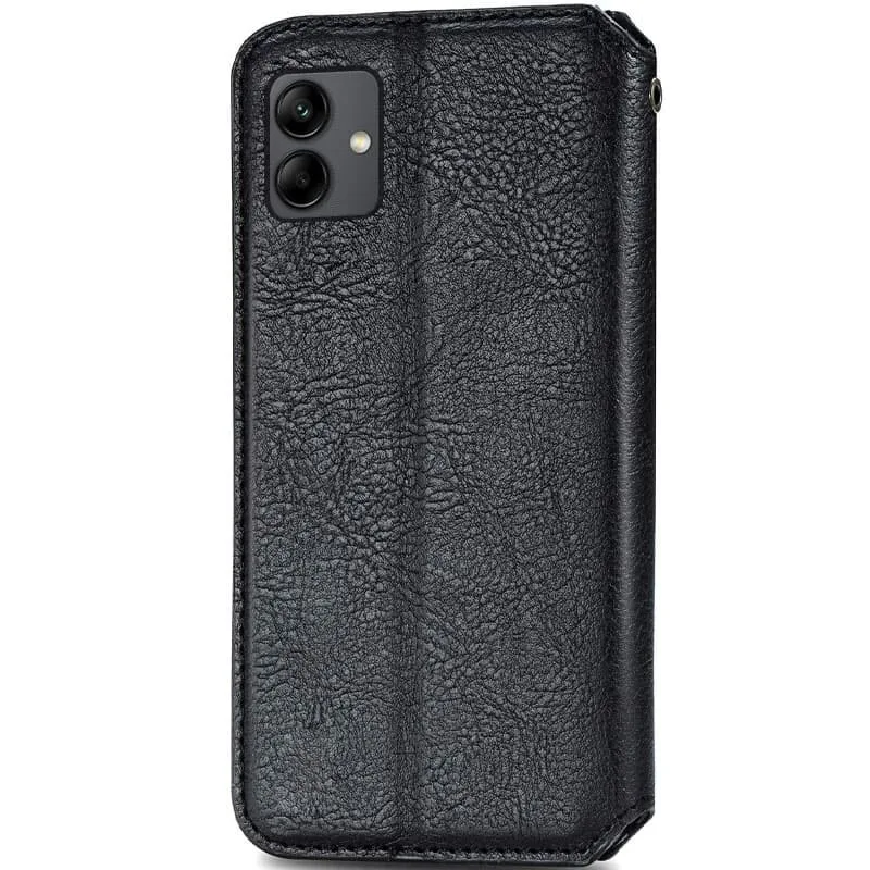Шкіряний чохол книжка GETMAN Cubic (PU) для Samsung Galaxy A04e, Чорний