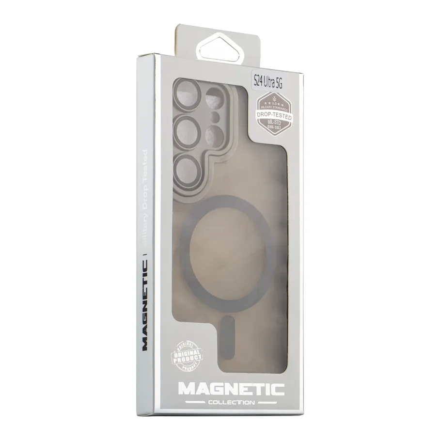 Чохол TPU+PC Magnetic Matte Camera Lens with Magsafe для Samsung Galaxy S23+ 5G (S916) Grey