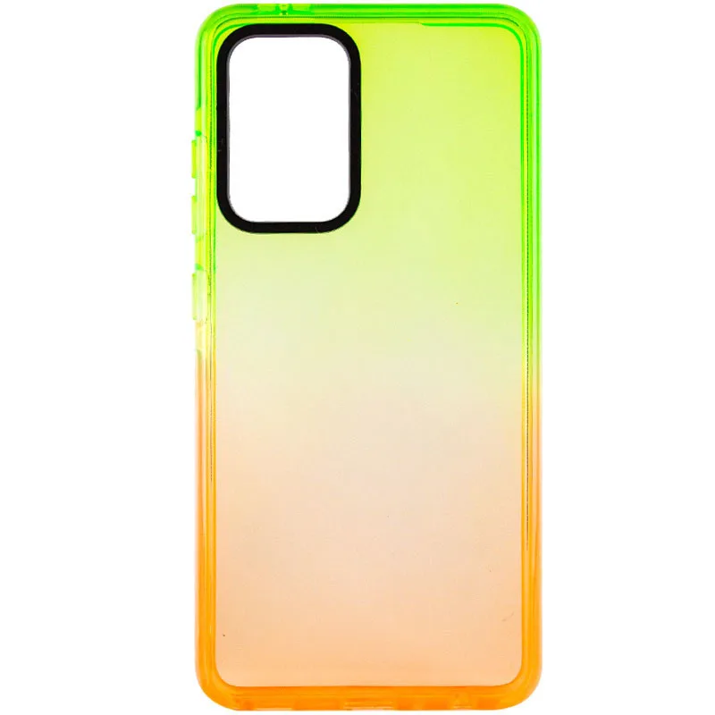 Чохол TPU+PC Sunny Gradient для Samsung Galaxy A33 5G, Салатовий / Помаранчевий