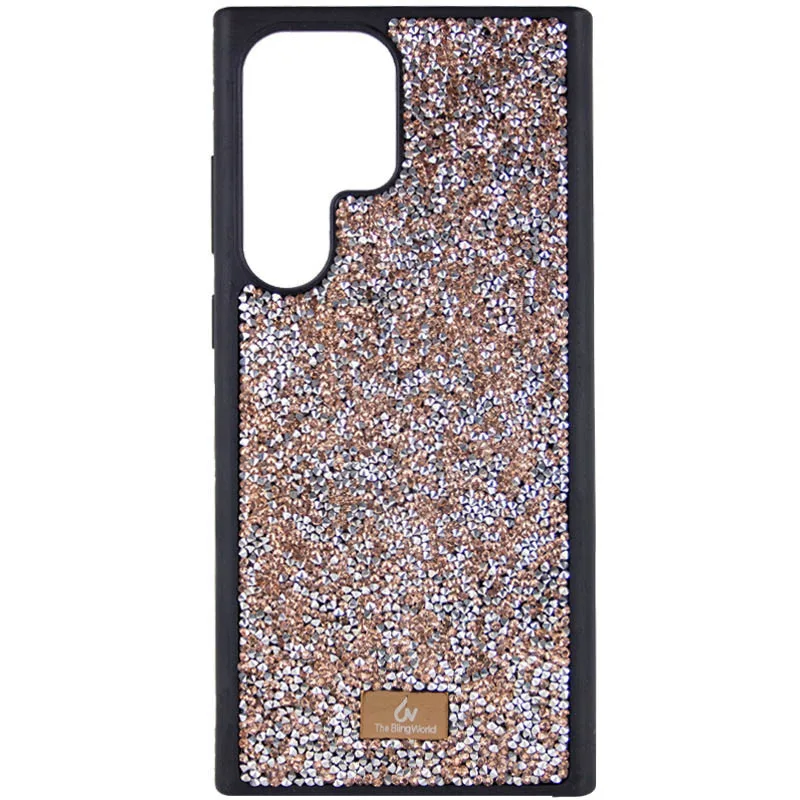 TPU чохол Bling World Rock Diamond для Samsung Galaxy S23 Ultra, Рожевий
