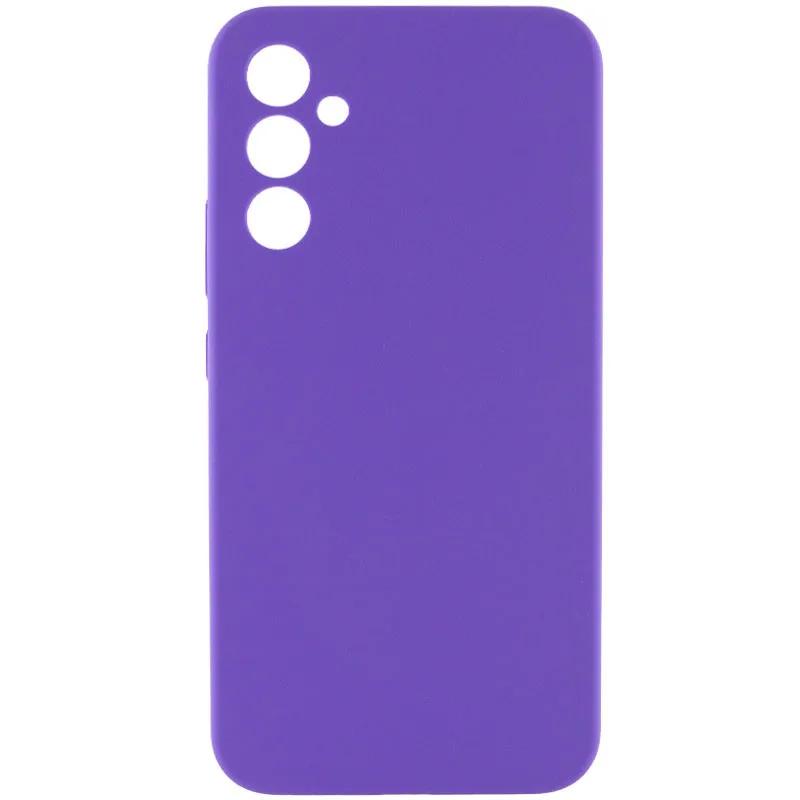 Чохол Silicone Cover Lakshmi із захистом камери (AAA) для Samsung Galaxy A34 5G, Фіолетовий / Amethyst