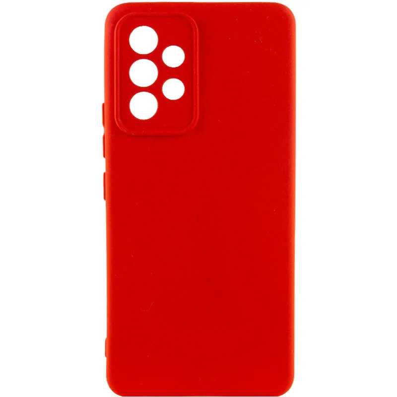 Чохол Silicone Cover Lakshmi із захистом камери (AAA) для Samsung Galaxy A73 5G, Червоний