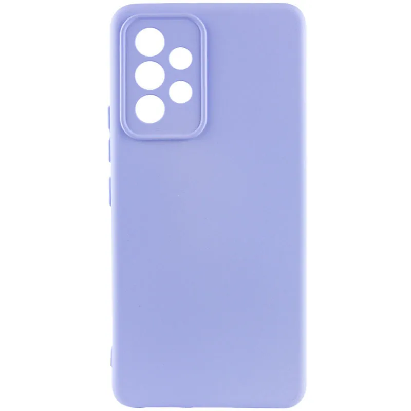 Чохол Silicone Cover Lakshmi із захистом камери (AAA) для Samsung Galaxy A73 5G, Фіолетовий