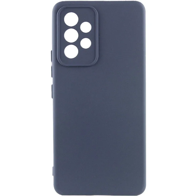 Чохол Silicone Cover Lakshmi із захистом камери (AAA) для Samsung Galaxy A73 5G, Синій
