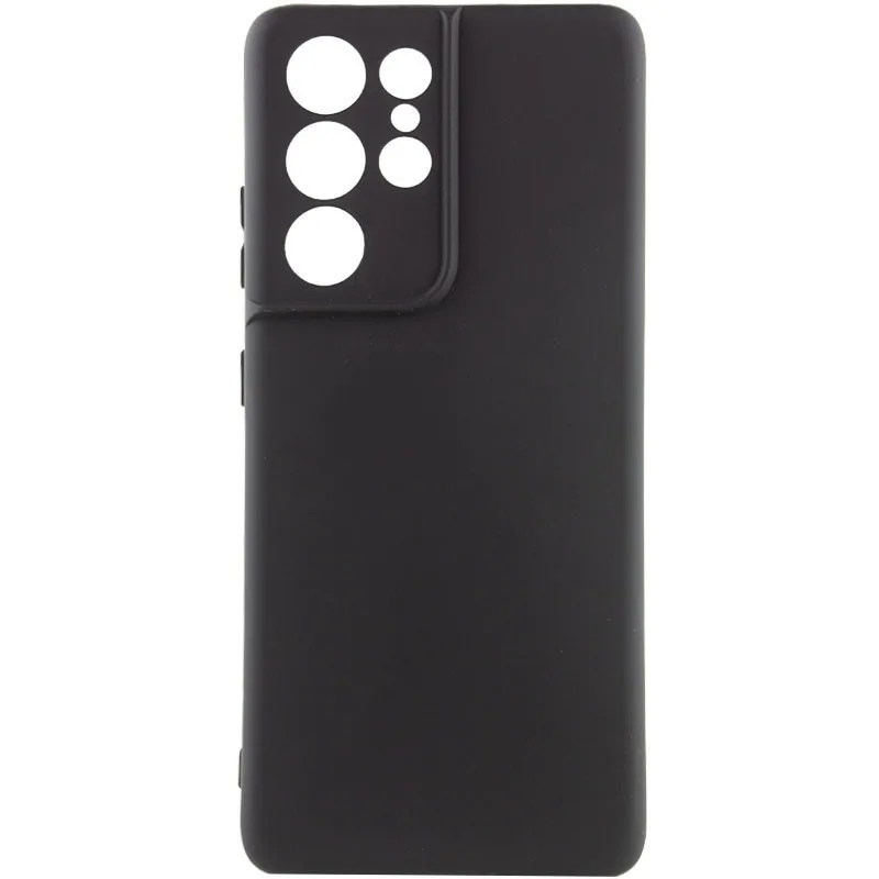 Чохол Silicone Cover Lakshmi із захистом камери (AAA) для Samsung Galaxy S23 Ultra, Чорний