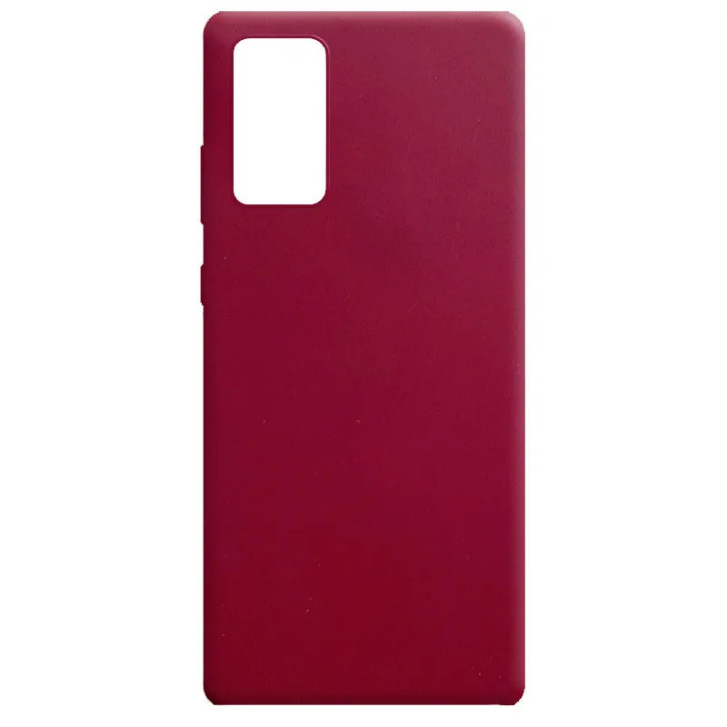 Силіконовий чохол Candy для Samsung Galaxy Note 20, Бордовый