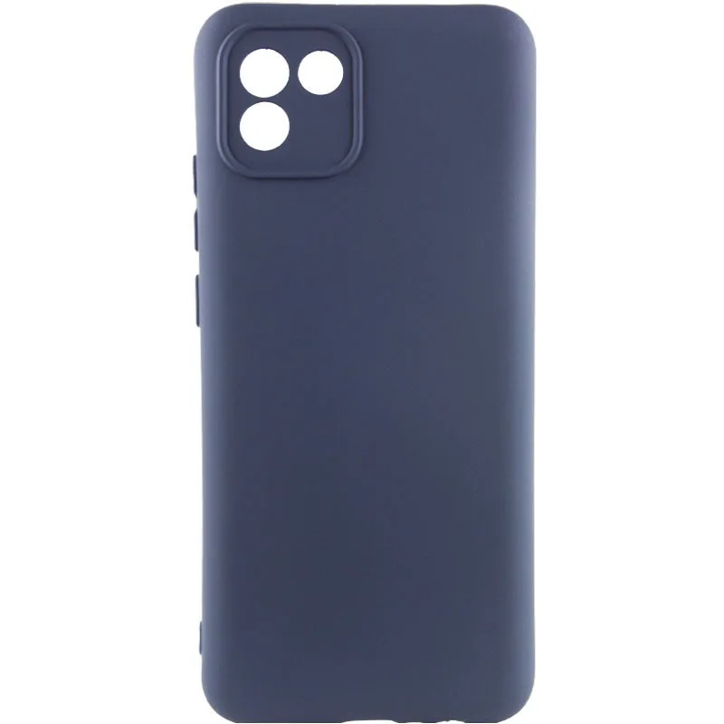 Чохол Silicone Cover Lakshmi із захистом камери (A) для Samsung Galaxy A03, Синій