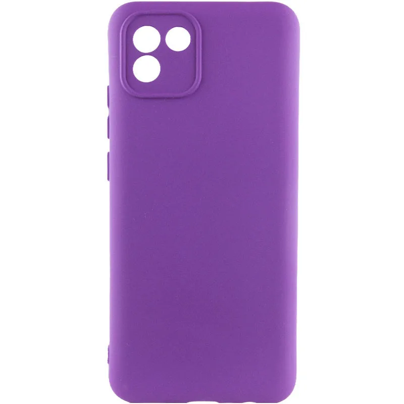 Чохол Silicone Cover Lakshmi Full Camera (A) для Samsung Galaxy A03, Фіолетовий