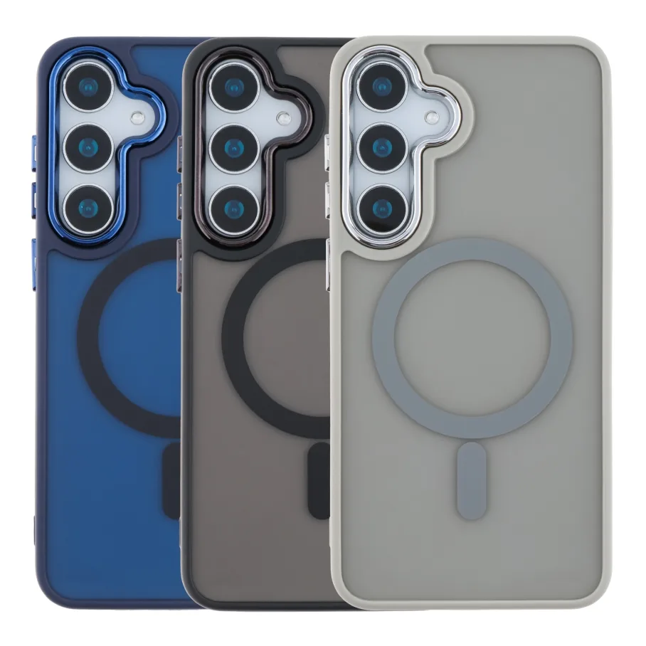 Чохол TPU+PC Space Magnetic Color with Magsafe для Samsung Galaxy S25 5G (S931) Dark Blue