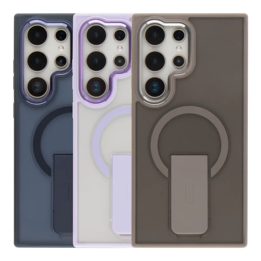 Чохол TPU+PC FlexGuard Magnetic Ring Stand для Samsung Galaxy S25 Ultra 5G (S938) Titanium