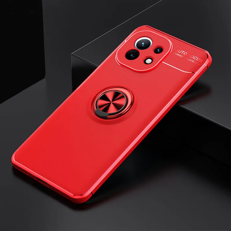 TPU чохол Deen ColorRing під магнітний тримач (opp) для Xiaomi Mi 11