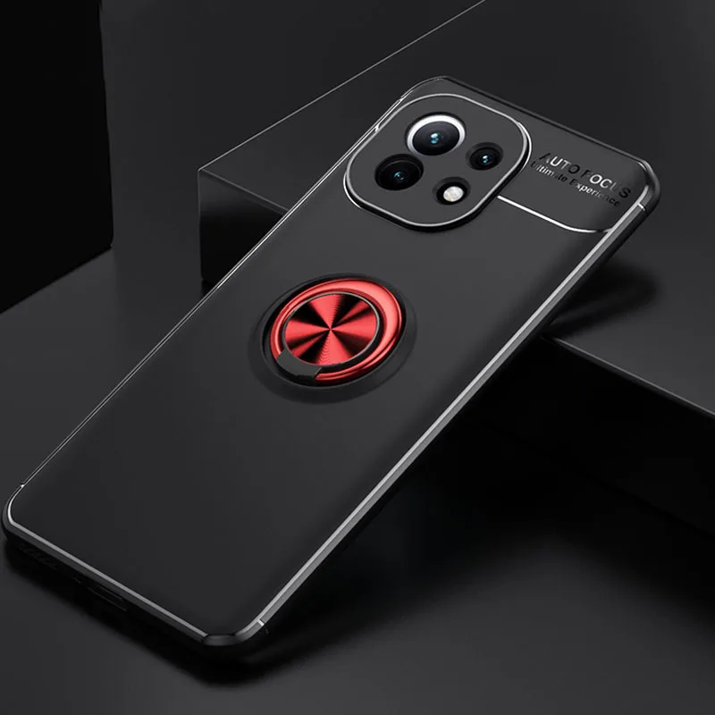 TPU чохол Deen ColorRing під магнітний тримач (opp) для Xiaomi Mi 11