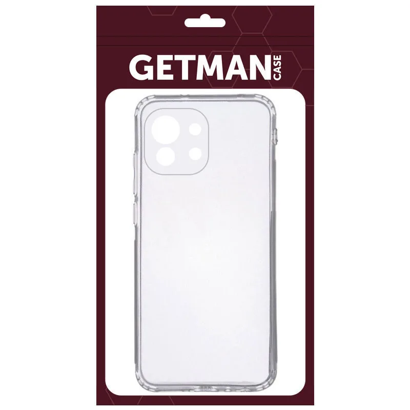 TPU чохол GETMAN Прозорий 1,0 mm для Xiaomi Mi 11