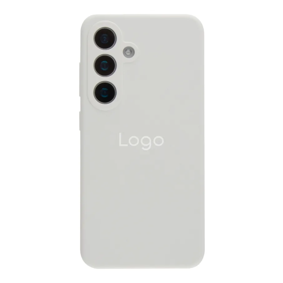 Чохол Liquid Silicone (AA) Full Camera для Samsung Galaxy S25+ 5G (S936) 09.White