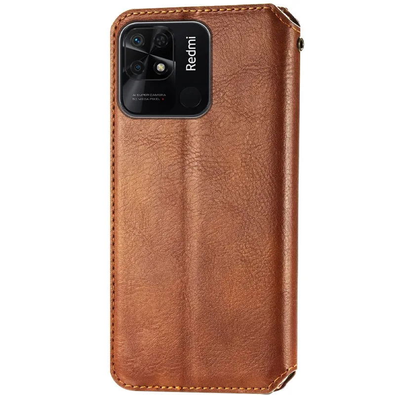 Шкіряний чохол книжка GETMAN Cubic (PU) для Xiaomi Redmi 10C