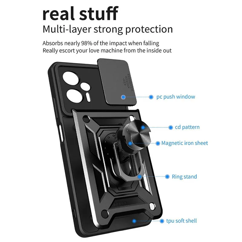 Протиударний чохол Camshield Serge Ring для Xiaomi Poco X4 GT