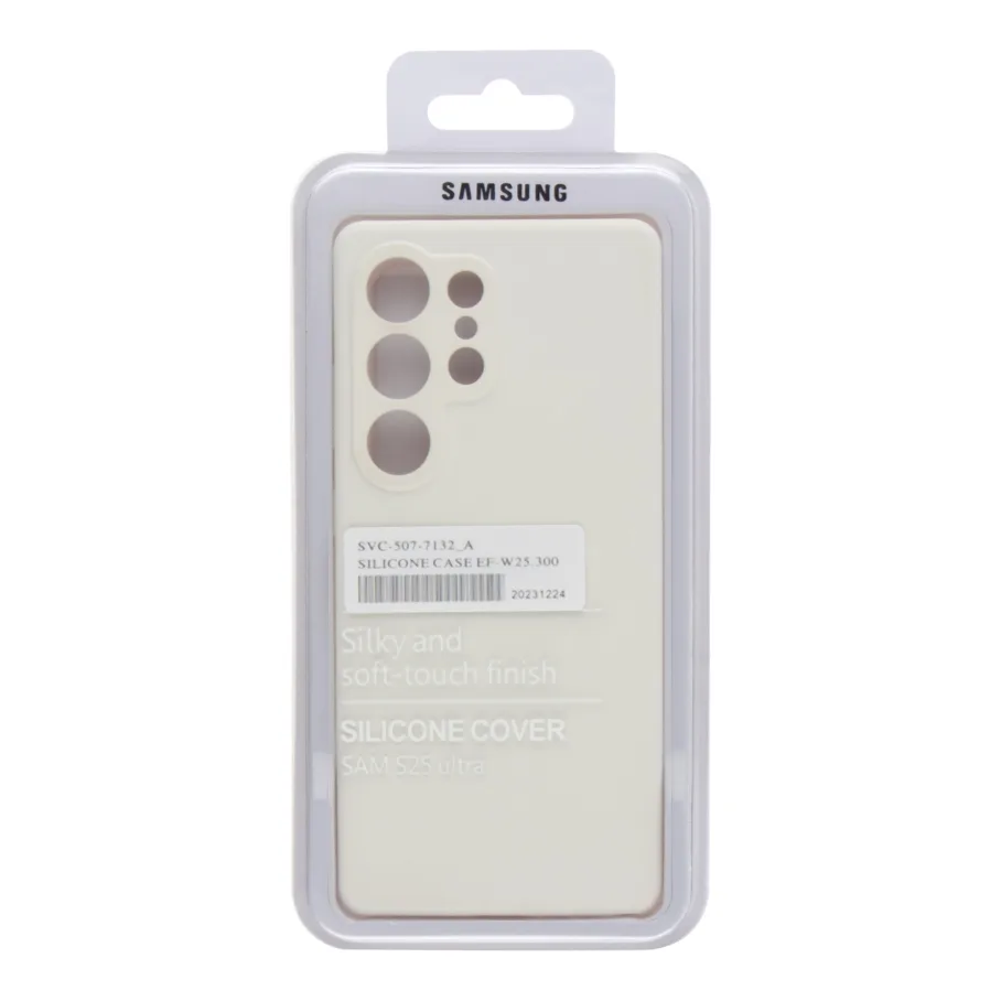 Чохол Liquid Silicone (AA) Full Camera для Samsung Galaxy S25 Ultra 5G (S938) 09.White