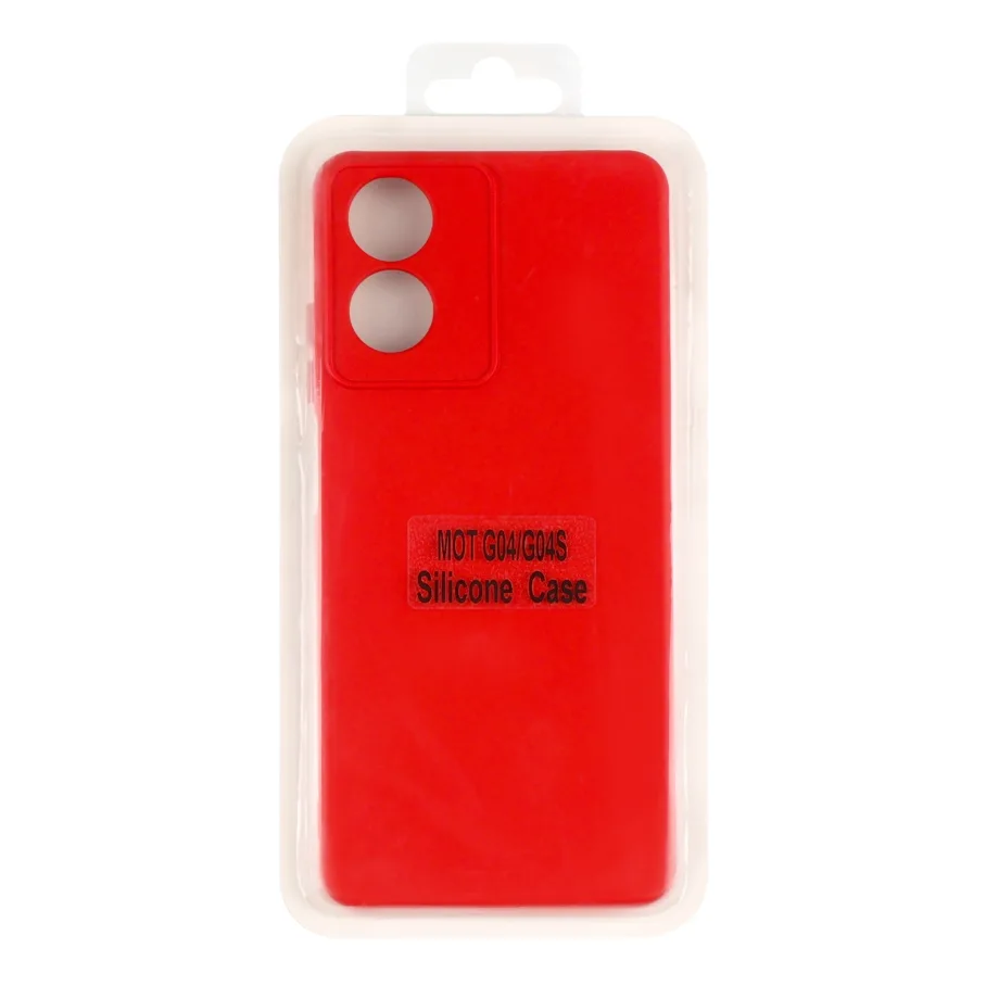 Чохол Silicone Cover Full Camera (A) для Motorola G04/G04s 14.Red