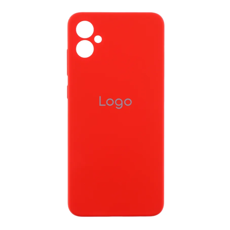 Чохол Liquid Silicone (AA) Full Camera для Samsung Galaxy A05 (A055) 14.Red