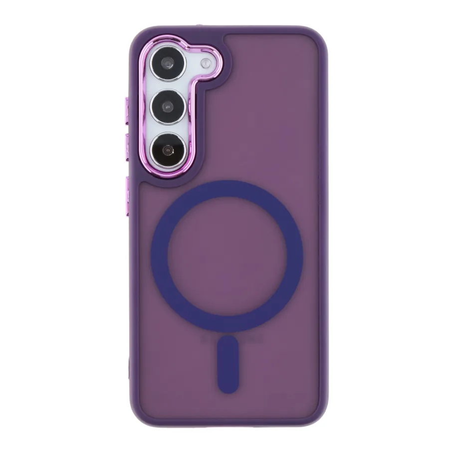 Чохол TPU+PC Space Magnetic Color with Magsafe для Samsung Galaxy S23+ 5G (S916) Dark Purple