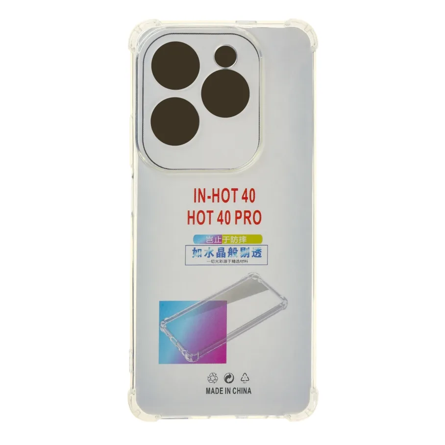Чохол TPU Virgin Hard Full Camera для Infinix Hot 40 Pro Transparent