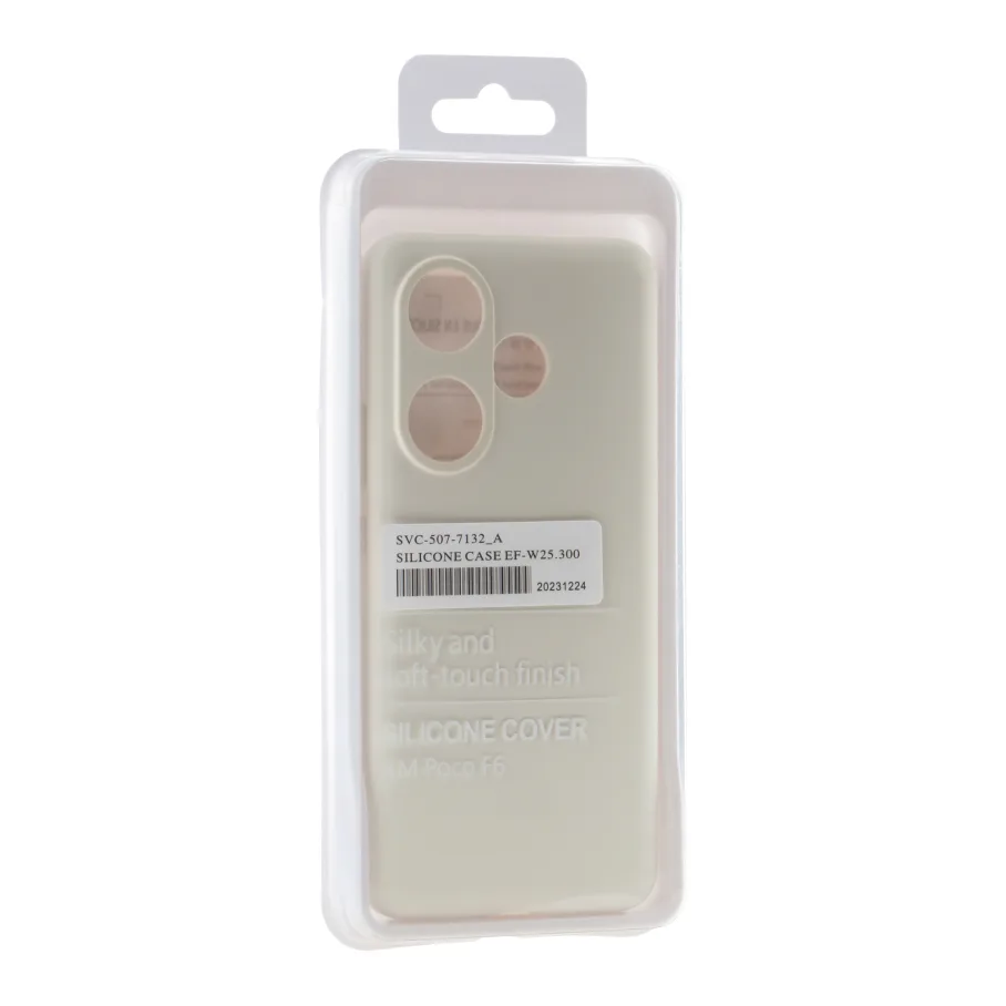 Чохол Liquid Silicone (AA) Full Camera для Xiaomi Poco F6/Turbo 3 09.White