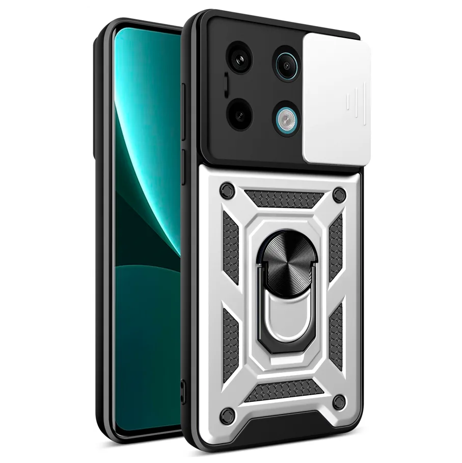 Чохол Armor Guard Shield для Xiaomi Redmi Note 13 Pro 5G/Poco X6 5G Silver