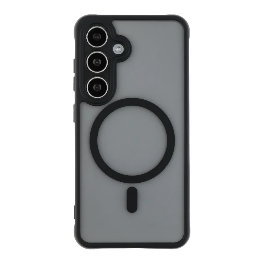 Чохол TPU+PC Anti Drop Full Camera with MagSafe для Samsung Galaxy S24 5G (S921) Black