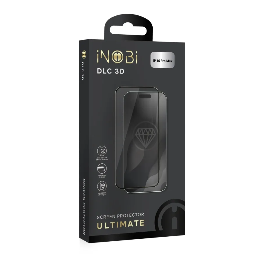 Захисне скло iNOBI Ultimate DLC 3D for iPhone 16 Pro Max Чорний