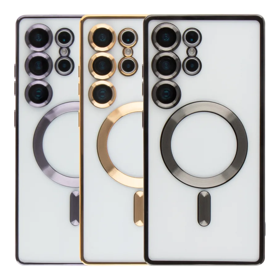 Чoхол TPU Metallic Full Camera with Magsafe для Samsung Galaxy S25 Ultra 5G (S938) Green