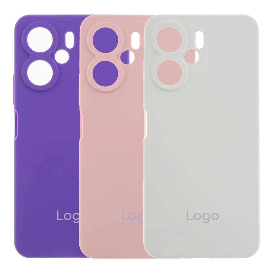 Чохол Liquid Silicone (AA) Full Camera для Xiaomi Redmi 13C/Poco C65 43.Grape
