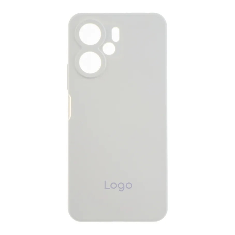 Чохол Liquid Silicone (AA) Full Camera для Xiaomi Redmi 13C/Poco C65 09.White