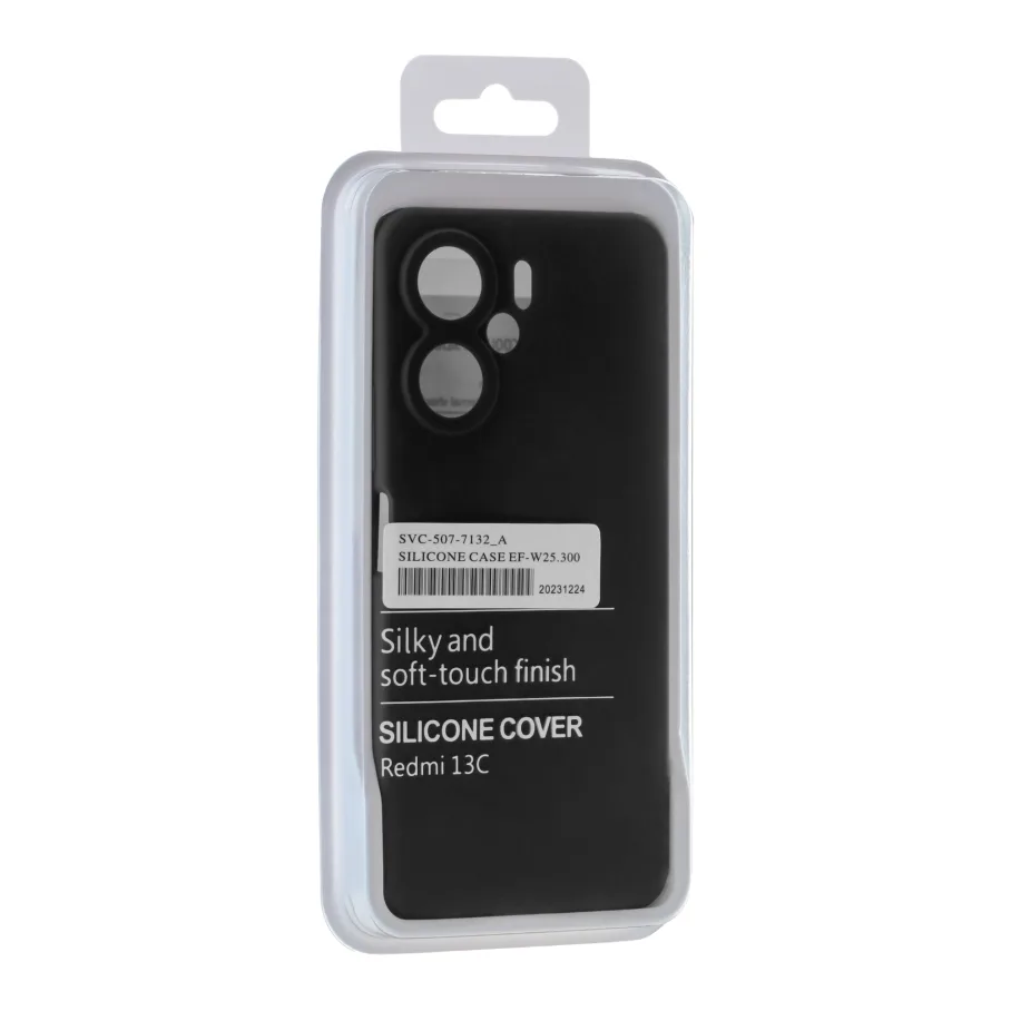 Чохол Liquid Silicone (AA) Full Camera для Xiaomi Redmi 13C/Poco C65 18.Black