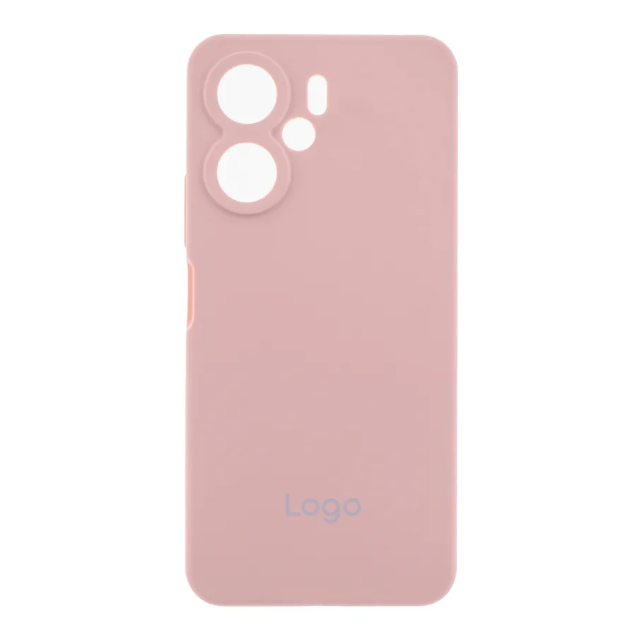 Чохол Liquid Silicone (AA) Full Camera для Xiaomi Redmi 13C/Poco C65 19.Pink Sand