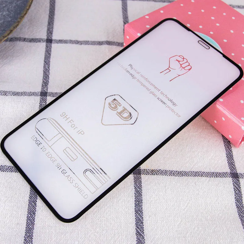 Захисне скло 5D Hard (full glue) (тех.пак) для iPhone 13 mini (5.4