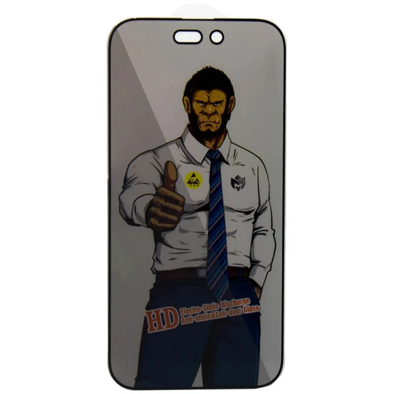 Захисне скло Privacy 5D Anti-Static (тех.пак) для iPhone 14 Pro Max (6.7