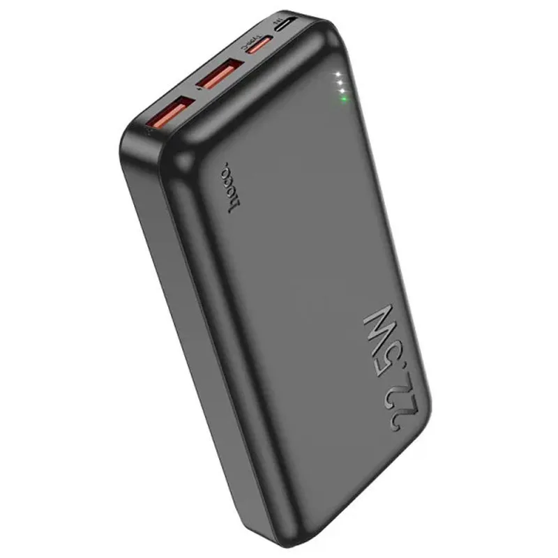 Power Bank Hoco J101A Astute 22.5W 20000mAh із технологією QC3.0+PD3.0 | 2USB/1Type-C, PD/QC, 22.5W, 3A (Чорний)