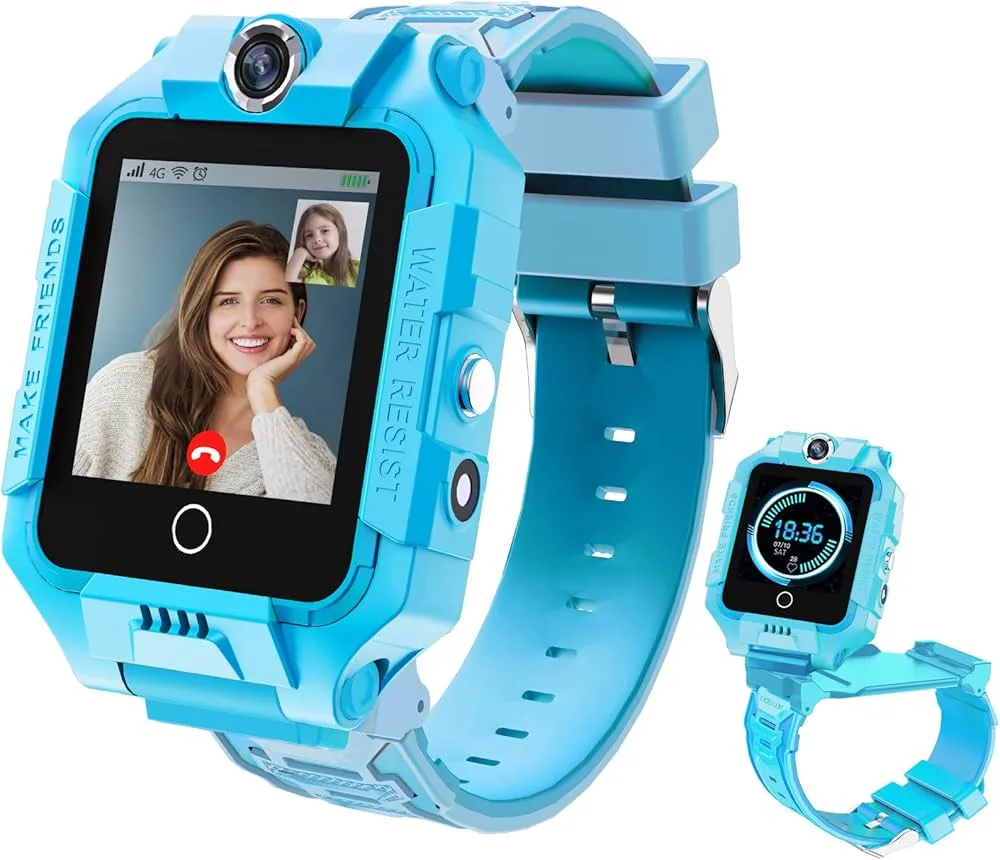 Дитячий смарт-годинник Smart Watch Y99C 4G Blue з GPS, Wi-Fi, відеодзвінком та подвійною камерою | IP67 Blue