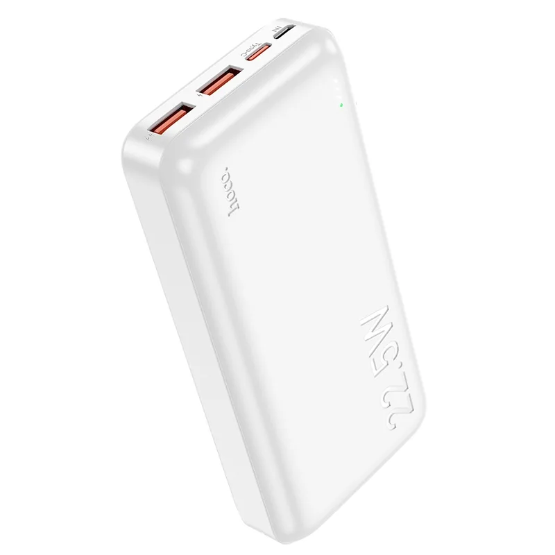 Універсальна Мобільна Батарея Power Bank Hoco J101A Astute 22.5W fully compatible 20000 mAh Білий