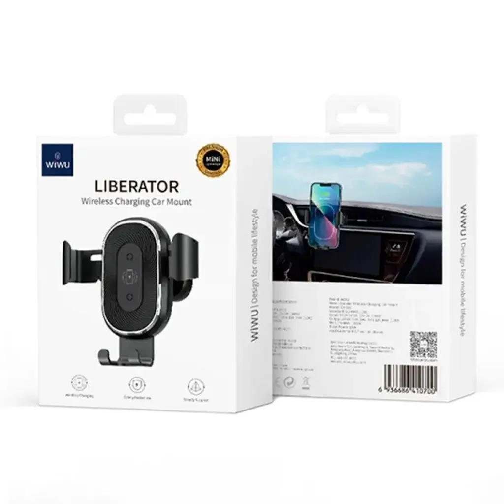 Автомобільний тримач Wiwu CH-310 із бездротовою зарядкою 15W LIBERATOR
