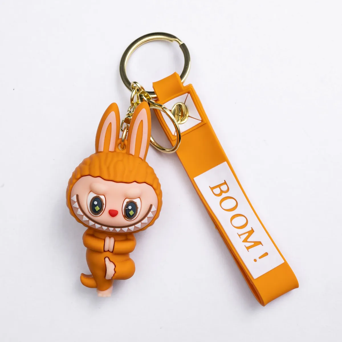 Дитячий брелок Beige Yoga 4×8 (см) для ключів, на сумку і рюкзак Коричневий HP-55-16BR