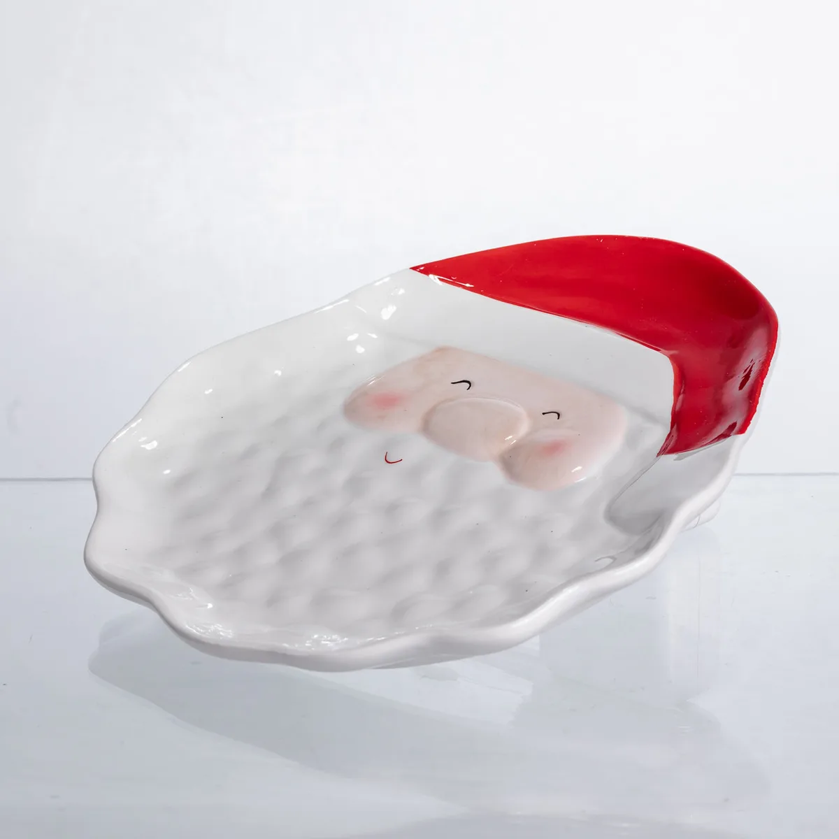 Блюдо сервірувальне новорічне Santa Claus 27×21 (см) з порцеляни CR-1-32