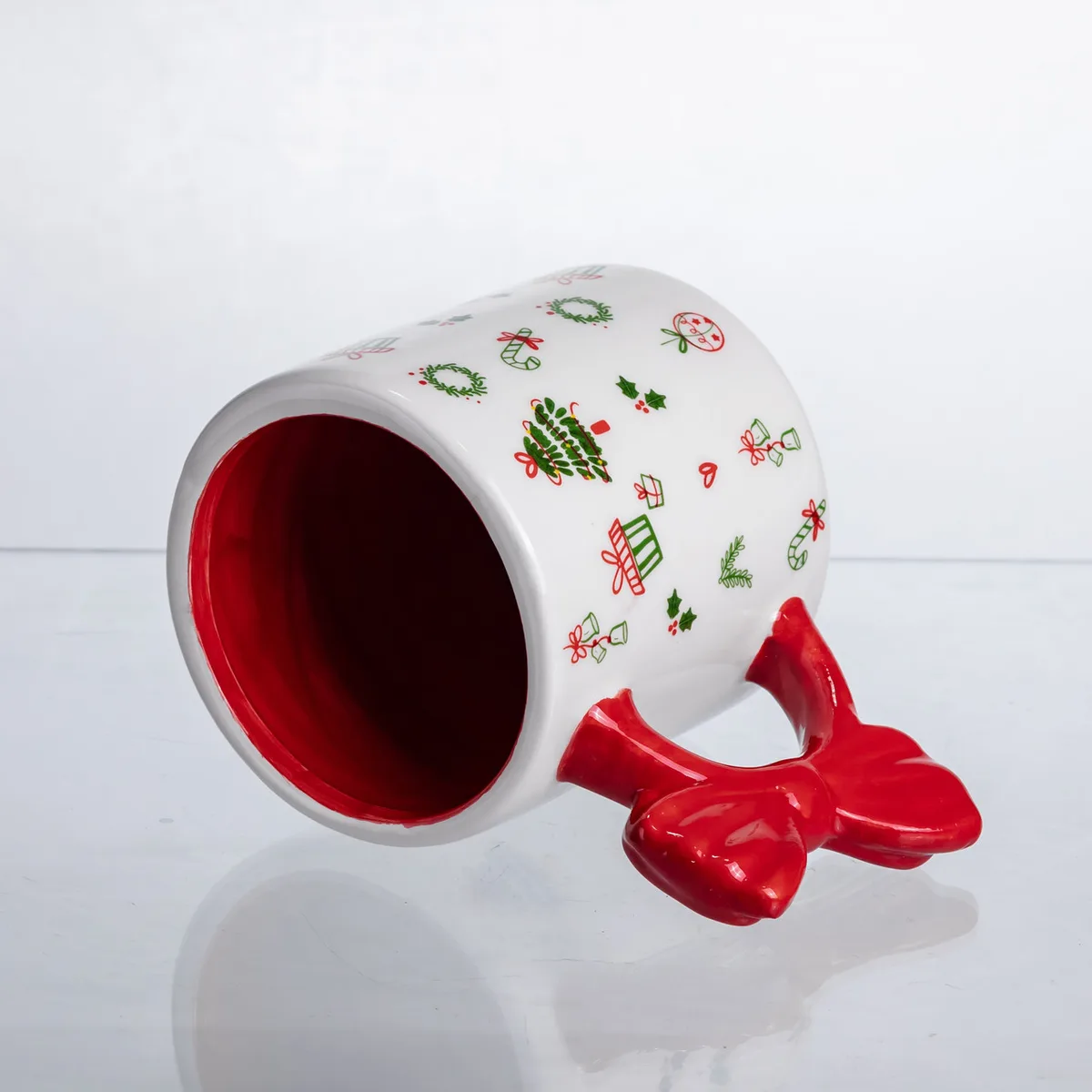 Новорічна порцелянова чашка для чаю та кави 400 (мл) Merry Christmas CR-1-18