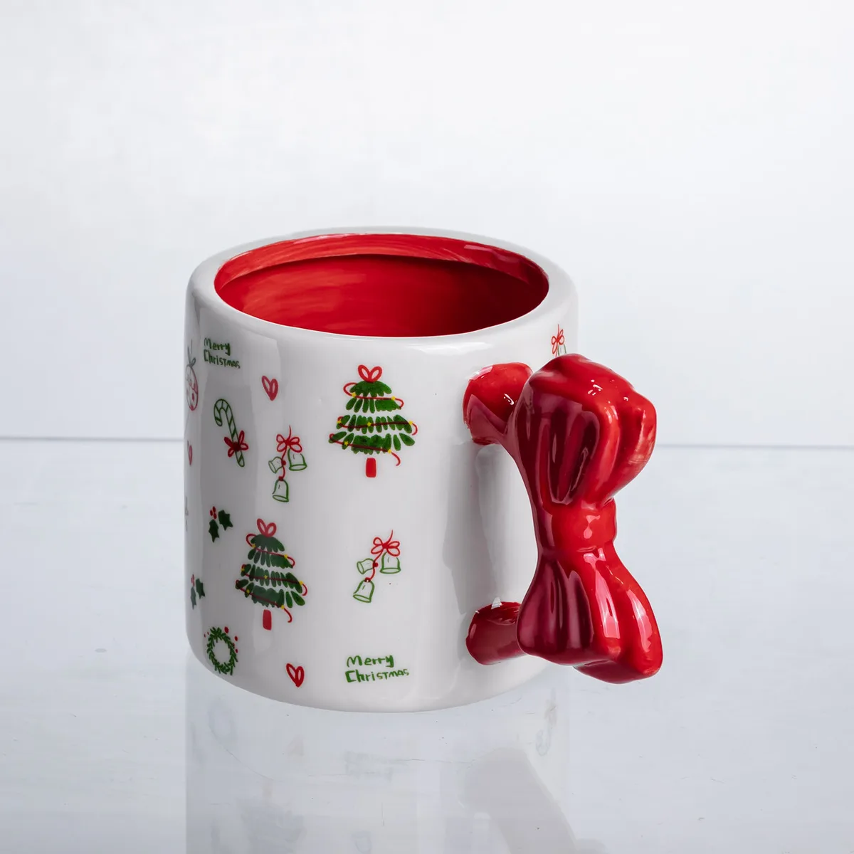 Новорічна порцелянова чашка для чаю та кави 400 (мл) Merry Christmas CR-1-18