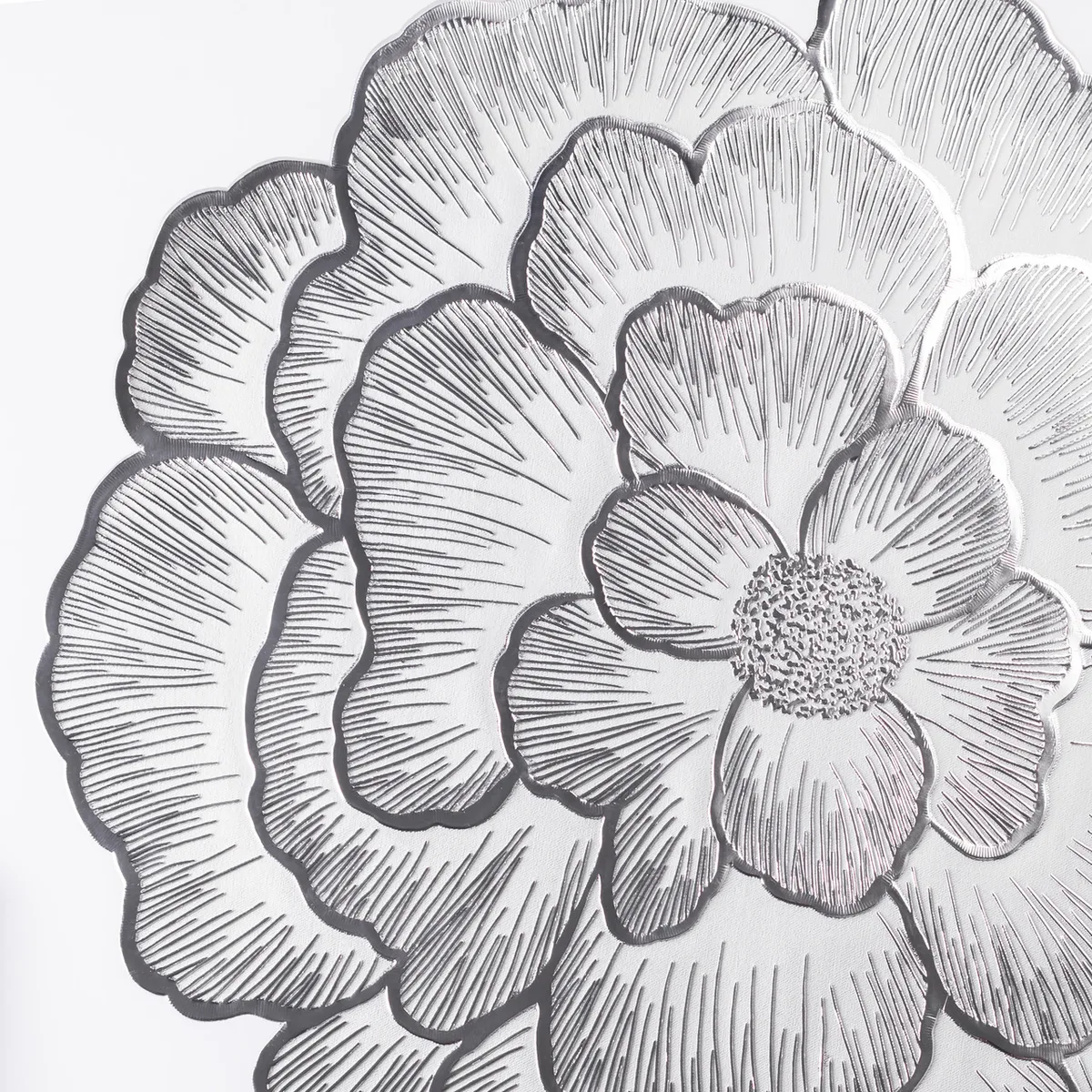 Серветка кругла для декору та сервірування столу Ø38 (см) Сріблястий HP-35-13G