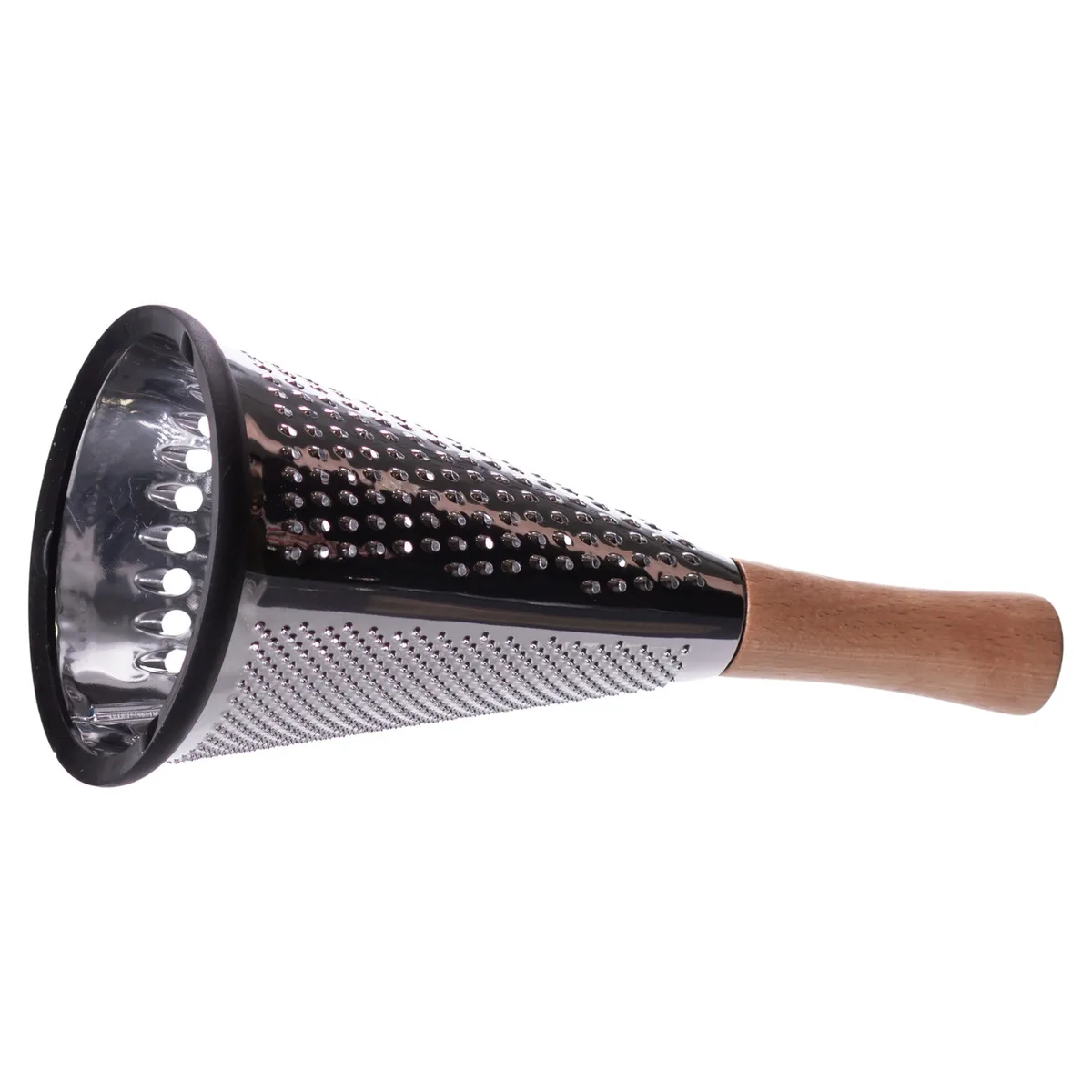 Conical three-sided stainless steel hand grater with wooden handle 11×24 (cm) HP-8-3