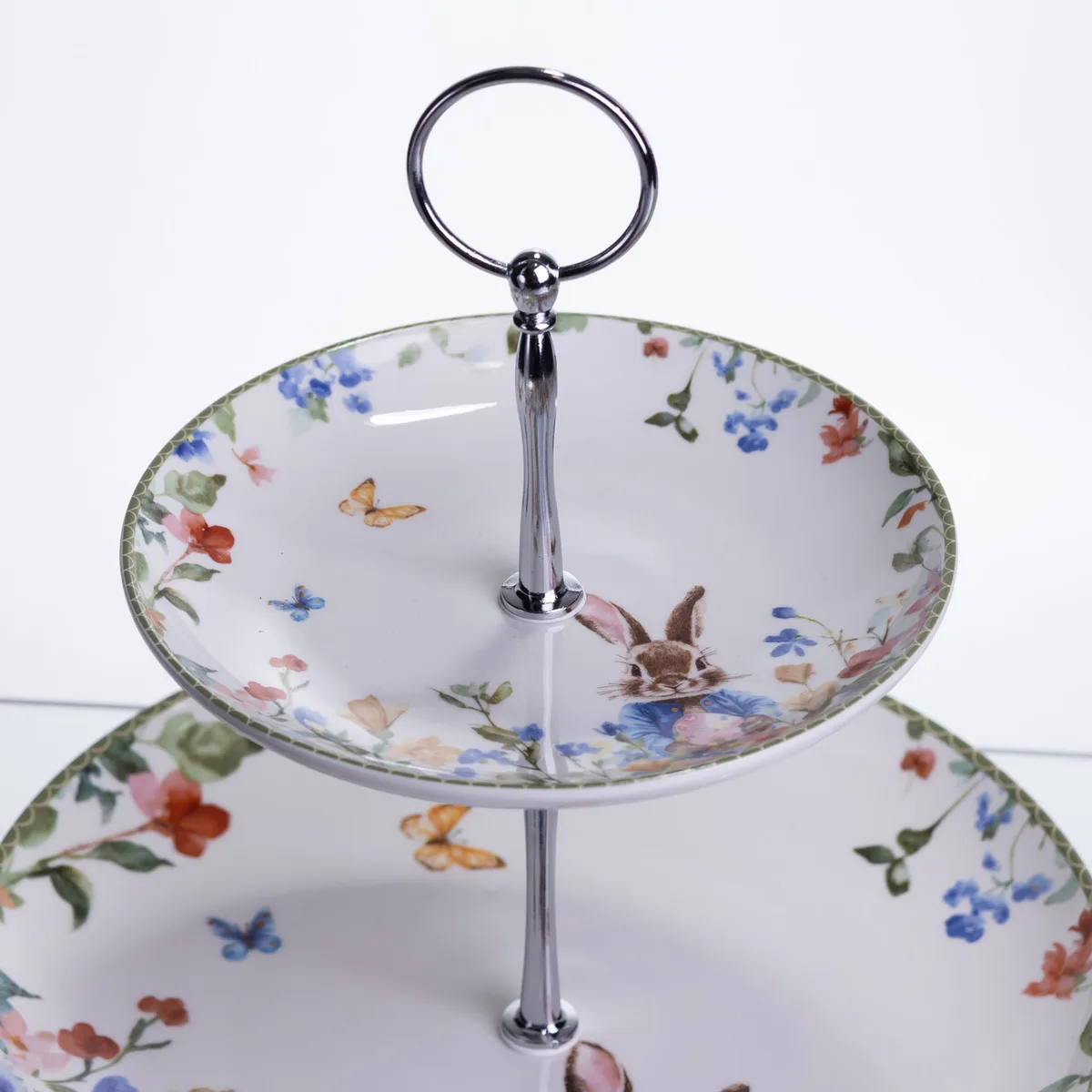 Етажерка Garden Rabbits порцелянова для фруктів та десертів 23*24 см HP-7323-6