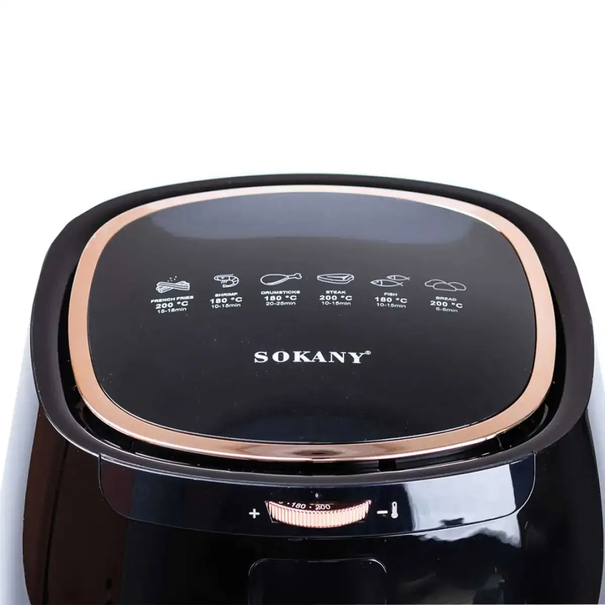 Аерогриль-фрітюрниця Sokany на 6.5 літрів 1300 Вт чорна SK8027